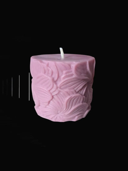 Flower pillar candle - art.candle