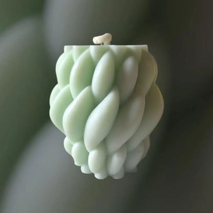 Knotted spiral candle - art.candle