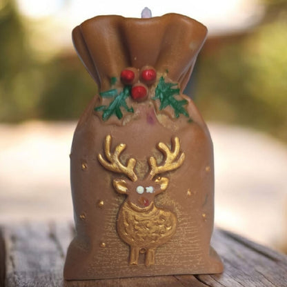 Sack Reindeer Candle