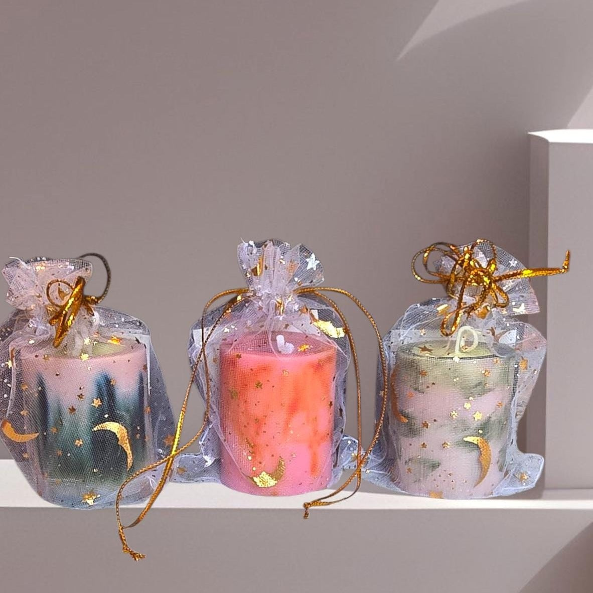 Small Marble Candle