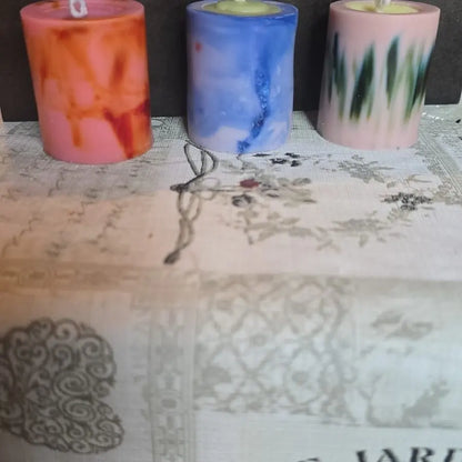 Small Marble Candle - art.candle