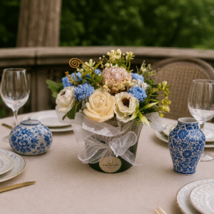 Blush Serenity Artisan Candle Bouquet