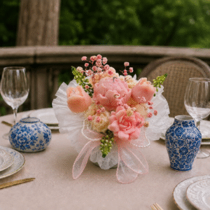 Rosé Petal Luxe Candle Bouquet