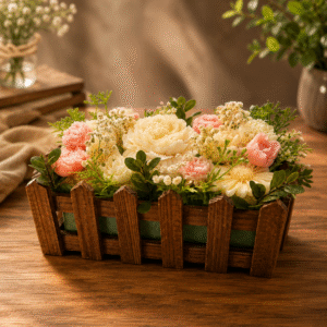Wooden Flower Basket